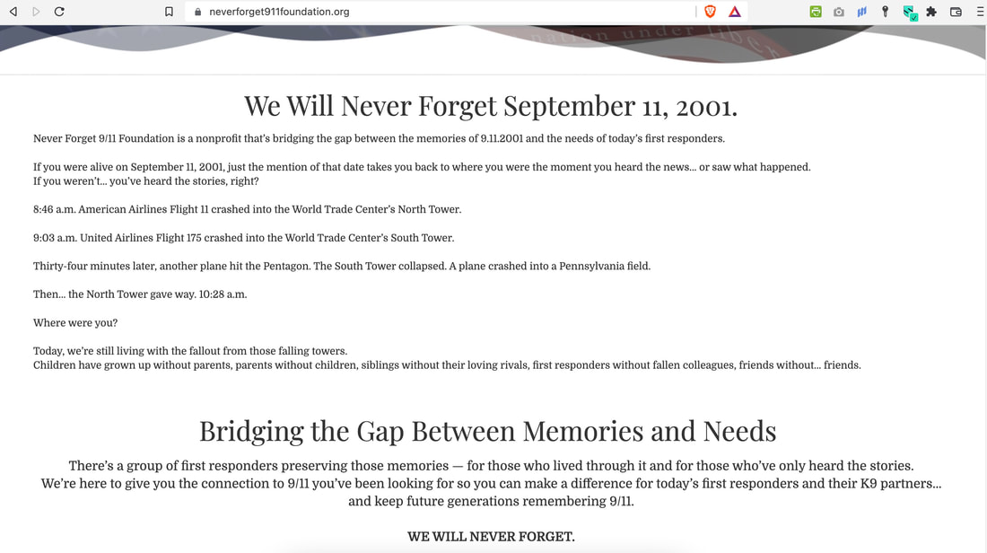 Example of website copy for nonprofits