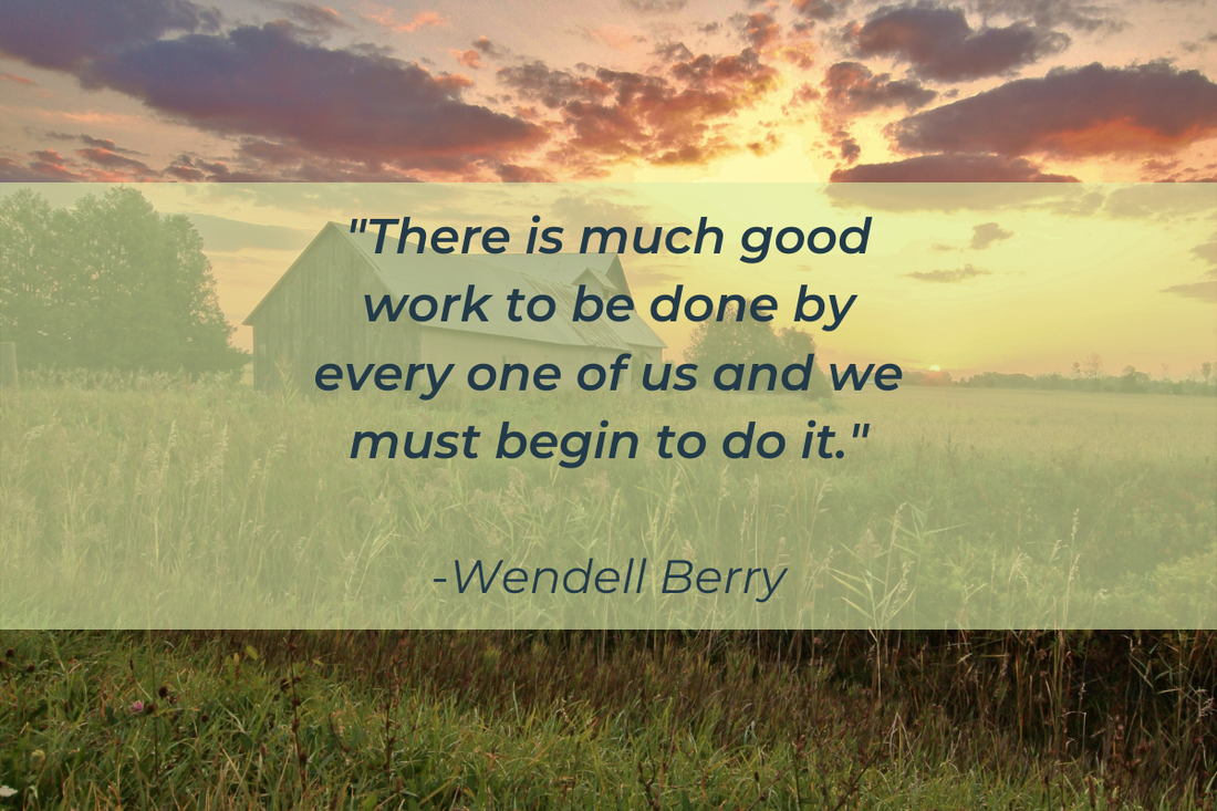 Wendell Berry quote on the value of good work